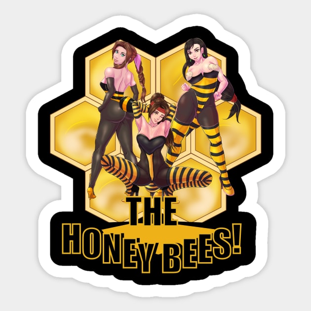 The Honey Bees Sticker by zeocloud